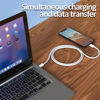 White iPhone Charging Cable – MFi Certified USB-C to Lightning Fast Charger