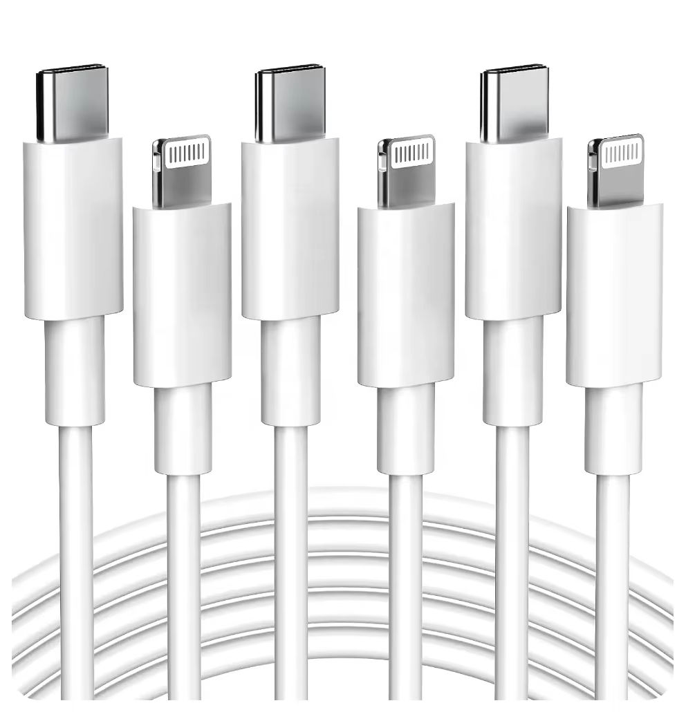 White iPhone Charging Cable – MFi Certified USB-C to Lightning Fast Charger