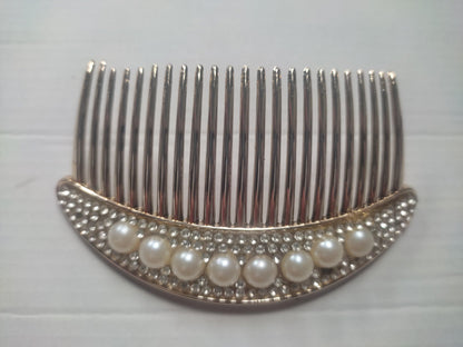 Wedding Pearl Hair Comb Rhinestone Bridal Party Diamante Hair Accessories Pin Slide - Fabulous Corner