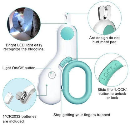 LED Light Pet Nail Clipper - Fabulous Corner