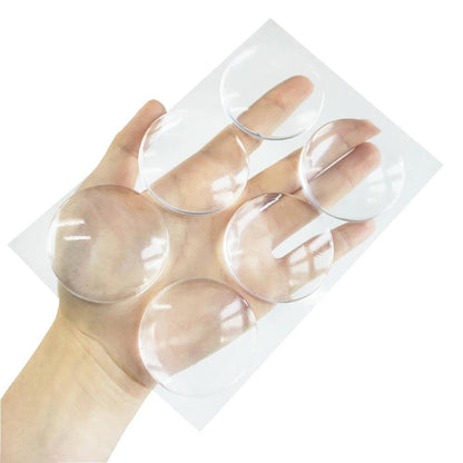 Round Transparent Soft Silicone Non-slip Door Stopper - Fabulous Corner