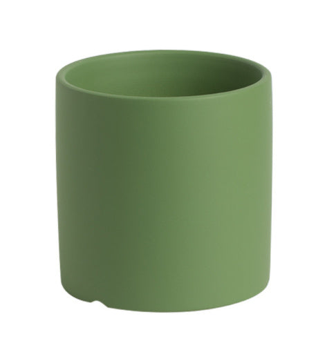 Nordic Colorful Ceramic Succulent Planter Flowerpot With Tray Hole