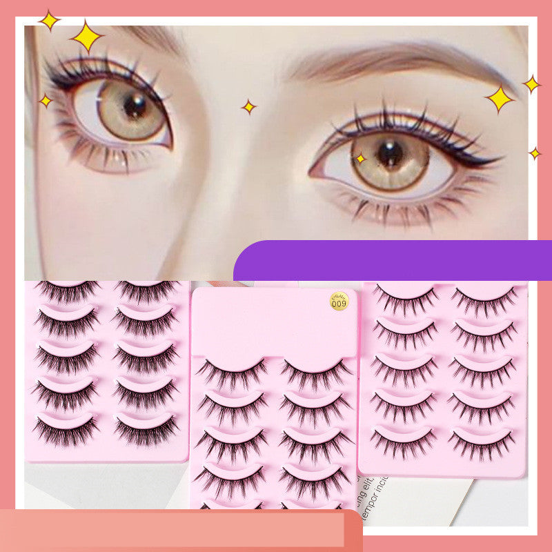 Manga Anime Wispy Lashes Natural Cosplay False Eyelashes