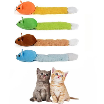 Interactive Long Tail Mouse Teaser Cat Toy Funny Pet Training