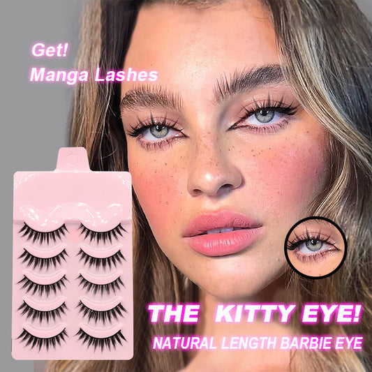 Manga Anime Wispy Lashes Natural Cosplay False Eyelashes