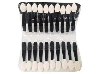 "20-Piece Double-Sided Eye Shadow Brushes - Small Size for Precision Makeup" - Fabulous Corner