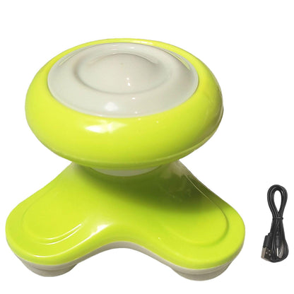 Portable Mini Wireless Powered USB Back Pain Relief Massager Cordless Full Body Electronic Vibration Electric Neck Shoulder Legs Arms Relaxation - Fabulous Corner