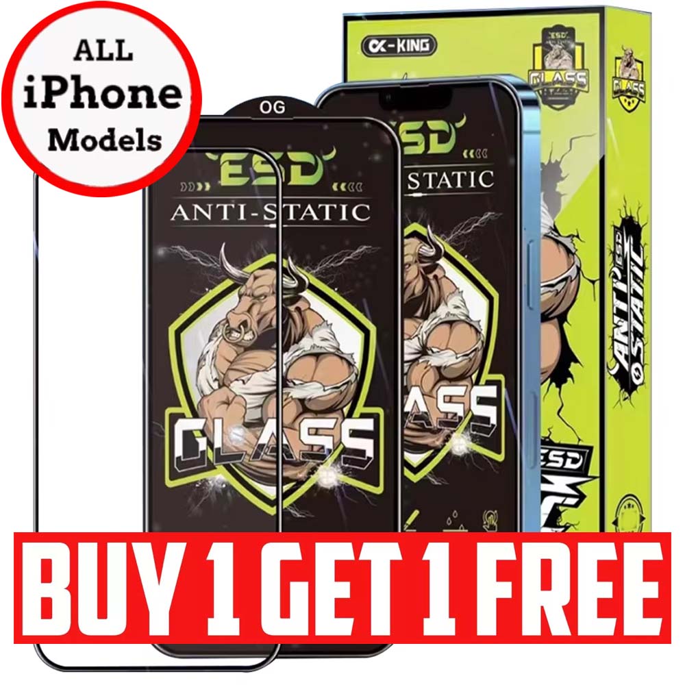 Premium ESD Anti-Static Tempered Glass Screen Protector  – 9H Hardness, Bubble-Free Installation UK Stock - Fast Delivery]