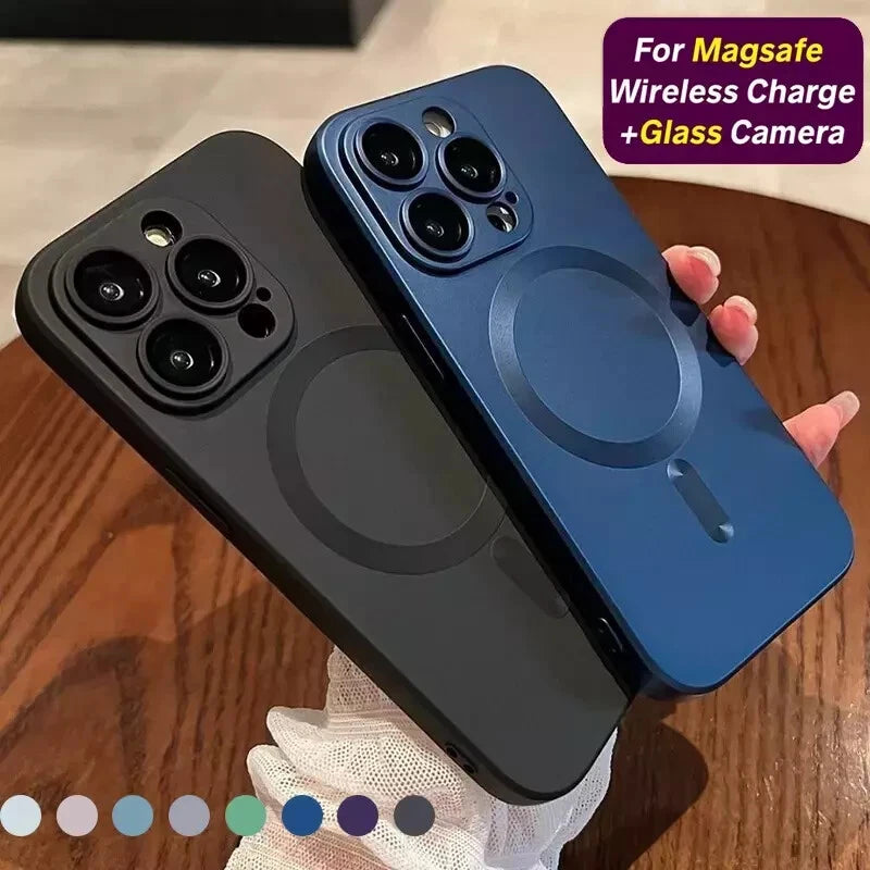 Magnetic Shockproof Case for iPhone 17E 16 15 14 13 12 Pro Max Silicone MagSafe Compatible Protective Cover UK (Copy)