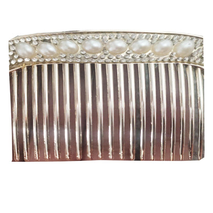 Wedding Pearl Hair Comb Rhinestone Bridal Party Diamante Hair Accessories Pin Slide - Fabulous Corner