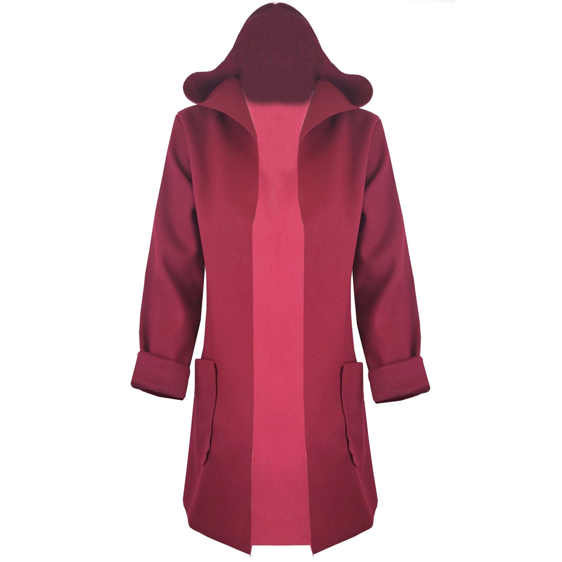 Womens Ladies Hooded Long Sleeves Hoodie Front Open Drape Coat Casual Jacket Top - Fabulous Corner