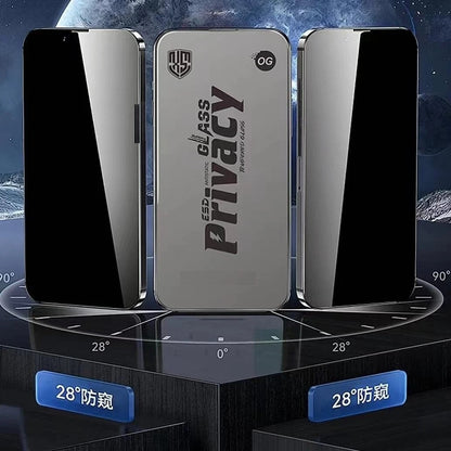 Premium 28° Privacy Screen Protector - ESD Anti-Static Tempered Glass with Dustproof Mesh